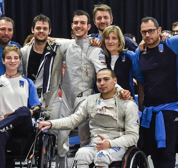 Scherma paralimpica, Italia fioretto maschile terza in coppa del mondo