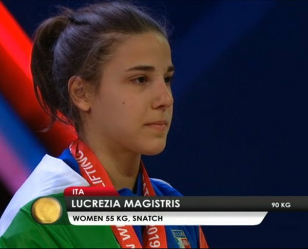 Pesi Europei: Magistris campionessa di strappo categoria 55 kg