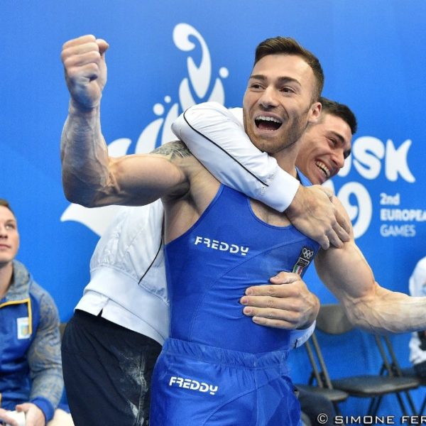 iochi Europei Minsk, Lodadio medaglia d'oro agli anelli